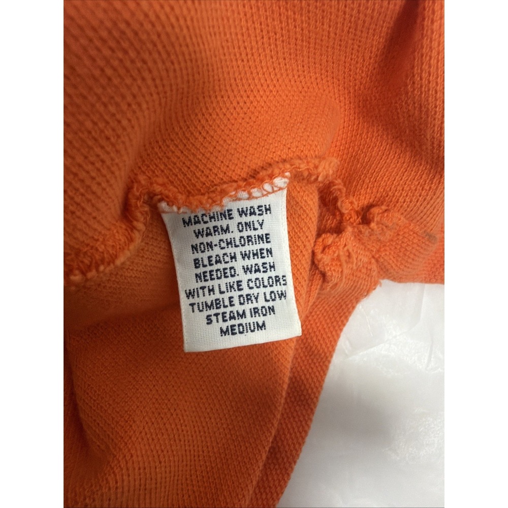 Polo by Ralph Lauren Polo Shirt Size Large Orange with Blue Pony Logo SS Golf - Picture 6 of 6